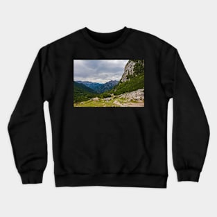 Vrsic Pass in Slovenia Crewneck Sweatshirt